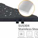 WELLUP Corner Shower Shelf with 4 Hooks,10 Inch 304 Stainless Steel Recessed Bathroom Shelves,No-Drilling Installation for Tiled Wall,Matte Black, 2-Pack