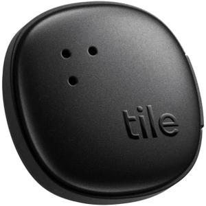 Tile by Life360 Sticker - Small Bluetooth Tracker, Remote Finder and Item Locator for Bikes, Glasses and More. Both iOS and Android Compatible. Phone Finder. 1-Pack (Black)