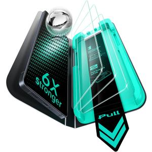 ESR 3 Pack for Samsung Galaxy S25 Ultra Screen Protector, 9H+ Hardness HD Tempered Glass with Easy Installation, Auto Dust-Elimination Tool for Galaxy S25 Ultra [6.9], Case Friendly | 9H+ Hardness, HD Tempered Glass, Easy Installation, [6.9"], Case Friendly