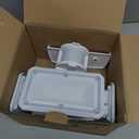 LEPOWER Battery Powered LED Flood Light Outdoor,1500LM Motion Sensor Security Lights, IP65 Waterproof,Wireless Flood Light Battery Operated,3 Head Motion Detector Light for Garage,Yard,Porch(White)