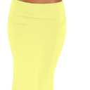 Skirt Sets Women 2 Piece Outfits Summer Going Out Y2K Outfits Two Piece Sleeveless Tank Crop Top Bodycon Maxi Skirts (Large, Yellow)