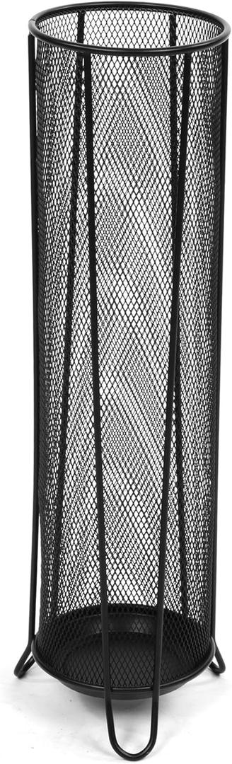 Mind Reader Umbrella Stand, 5.5"L x 5.5"W x 20.5"H, Black