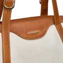 Shoulder Bag for Women Tote Purses and Handbags Top Handle Work Bag Satchel Hobo Purse (Beige Brown)