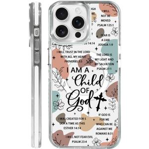 for iPhone 13/14 Case [Compatible with Magsafe],Girls Women Clear Magnetic Case Silicone Shockproof Protective Cover with Pattern Bible Verses