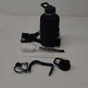 Insulated Water Bottle 64 oz, Triple Wall Vacuum Stainless Steel (Cold for 48 Hrs), Leak Proof & Non-BPA, Half Gallon Water Flask Jug with Paracord Handle & Straw Spout Lids (Indigo/Black)