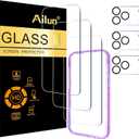 Ailun Screen Protector + Camera Lens Protector for iPhone 17 Pro Max
3+3 Pack, 6.9 inch, Sensor Protection, Installation Frame, Case Friendly, Dynamic Island Compatible,Tempered Glass