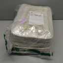 8 Pack Storage Basket Bins - Decorative Baskets Bulk Storage Box Cubes Containers with Handles for Clothes Storage Bathroom, Garage, Books, Home, Office, 13.7L x 9.8W x 6.7H (White&Beige)