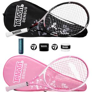 Teloon Tennis Rackets for Adults 2 pcs Recreational -27 inch Tennis Racquet for Men and Women College Students Beginner Tennis Racket., One Size