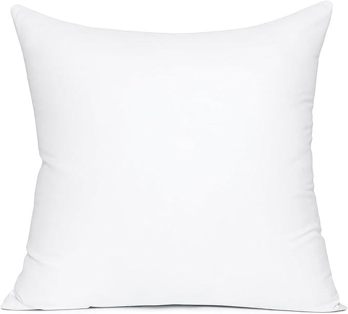 MIULEE Throw Pillows Insert, 24x24 Inch 100% Virgin Fiber Filling Bed Couch Pillow