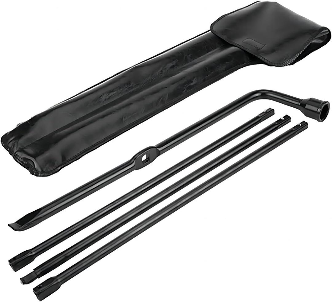 Spare Tire Tool Kit, Super Duty Spare Tire Jack Lug Nut Wrench Release Repair Handle Kit with Leather Case Replacement for Ford F250 350 450 550 2008-2016