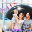 Total Blackout Window Film 100% Light Blocking, Blackout Window Film Room Darkening Privacy, Black Out for Window Static Cling Tint, Heat Control Anti UV with 4 Tools(Black-45.27Inch×78.7Inch)