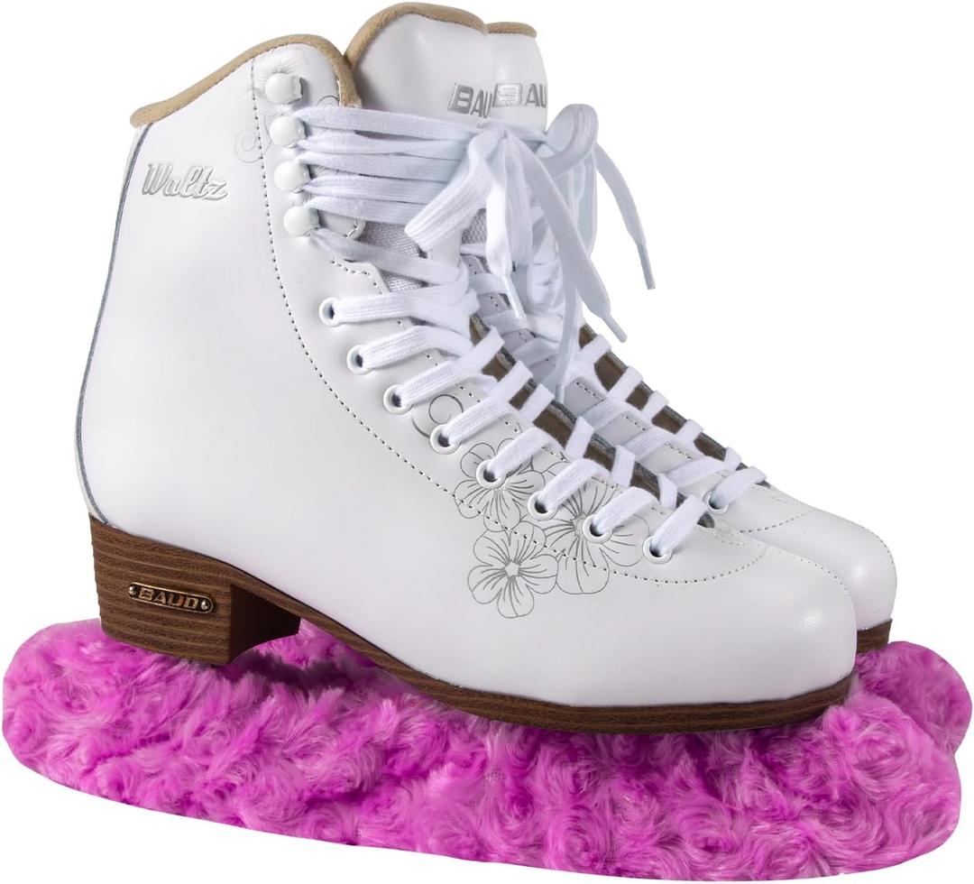 TUYUU Ice Skate Guards,Fuzzy Skate Guards for Hockey Skates Figure Skates Ice Skates.Ice Skate Blade Covers for Toddler Kids Youth Adults Men Women Boys Girls.Skate Soakers