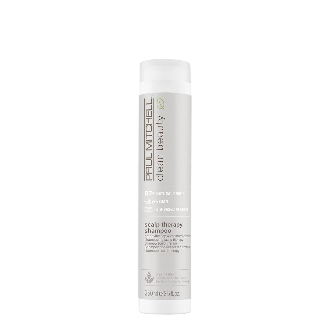 Paul Mitchell Clean Beauty Scalp Therapy Shampoo, Gently Cleanses + Refreshes All Hair Types, Especially Dry, Oily + Sensitive Scalps (8.5 Fl Oz (Pack of 1))