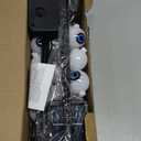 Halloween Decorations Outdoor, 4 Pack 24 LED Solar Purple Scary Eyeball Swaying Lights, Purple Solar Firefly Light Waterproof Outdoor Garden Lights for Halloween Yard Garden Lawn Party Flower Bed