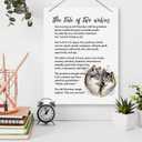 2 x Inspirational Wall Decor, Decorative Hanging Wood Signs, Farmhouse Wall Decor, Hanging Decor Sign for Home Office, Great Motivational and Inspirational Gift, The Tale of Two Wolves Sign (style 2)