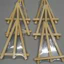 6 Pack 9 Inch Wood Easels, Easel Stand for Painting Canvases, Tripod, Kids Student Tabletop Easels for Painting, Art Craft Painting Easel Stand for Artist Adults Students