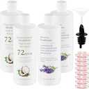 58 Oz Leak-Proof Empty Shampoo Containers Bottles for Cruise: Reusable Funnels for Cruise Ships, Travel, Events, Concerts, Beach