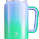 Meoky 32 oz Tumbler with Handle, Stainless Steel Vacuum Insulated Tumbler, Keeps Cold for 30 Hours, 100% Leak-proof, BPA-Free (Fairyland)