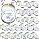 Treela 24 Pcs Something Blue Before I Do Candles Favors Lavender Scented Candle Tins with Lids Floral Candle Gift Favors for Something Blue Bridal Shower Bachelorette Engagement Wedding Party