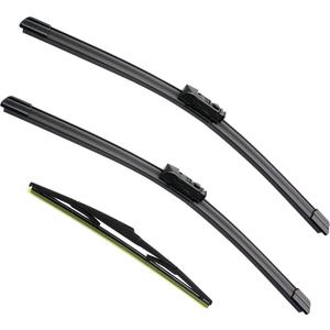 3 Factory Wiper Blade Replacement for Mazda CX-5 CX-9 02/2017-2021 2022 2023 2024 Original Equipment Windshield Window Wiper Blades Set - 24"/18"/14"(Set of 3) Top Lock
