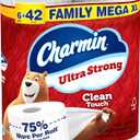Charmin Ultra Strong Clean Touch Toilet Paper, 6 Family Mega XL Rolls = 42 Regular Rolls