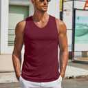 COOFANDY Men's Workout Tank Tops Sleeveless Muscle Gym Shirt Bodybuilding Tee (L)