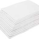 Cotton Handkerchiefs for Men Thick Soft Turkish White Cotton, 12 Pack