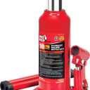 BIG RED T91003B Torin Hydraulic Welded Bottle Jack, 10 Ton (20,000 lb) Capacity, Red
