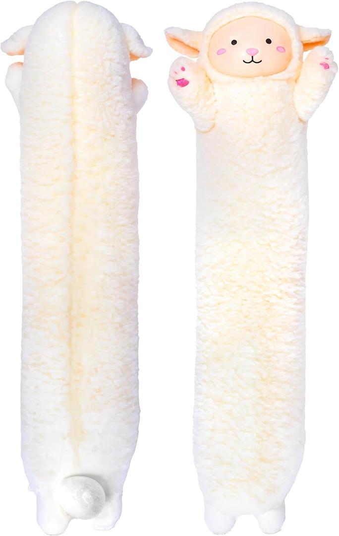 Cuddle Paws Lamb Plush Body Pillow for Kids, Hugging Toy, Small, 23 Inches