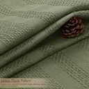 OVZME Sage Green Shower Curtain 78 Inch Long, Boho Thick Linen Textured Shower Curtain with Tassel, Farmhouse Minimalist Striped Weighted Machine Washable Bathroom Decor, 72Wx78L Inches