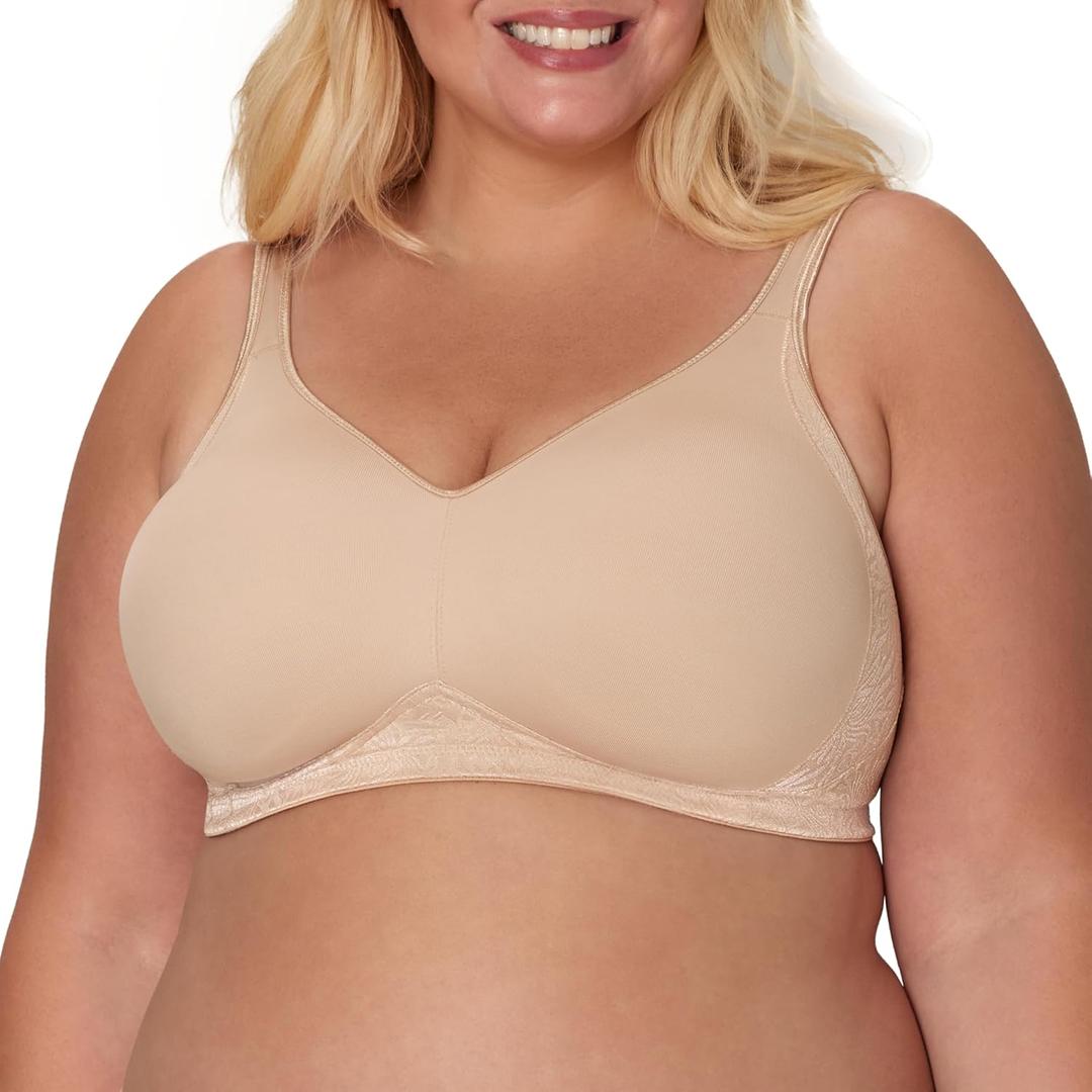 Playtex Women's Smoothing Wireless Bra, No Show, 4049 (46D, Nude)