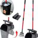 Pooper Scooper Large Swivel Bin & Rake for Large & Small Dogs Non-Breakable Dog Poop Scooper with 20 Waste Bags Easy to Clean Pet Waste Use on Grass, Dirt or Gravel - Pet Supplies