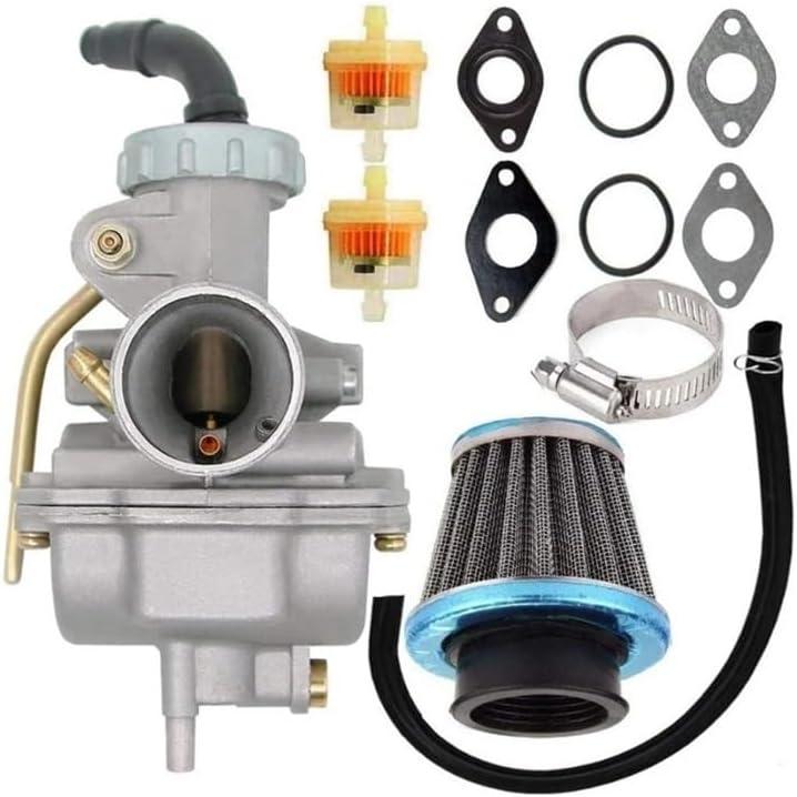 PZ20 Carburetor for 50Cc 70Cc 90Cc 110Cc 125Cc 4 Stroke Engine ATV UTVs for CRF50F CRF80F XR50R with Air Filter Spare
