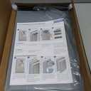 3-Flap Large Dog Door Replacement Insulated Flap with Clamp, Back Plate and Screws, Compatible with Large PetSafe Extreme Weather Aluminum Pet Door, PAC11-11039 10 1/8" X 16 7/8" (Frosted Transparent)