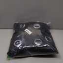 BGment Thermal Insulated 100% Blackout Curtains for Bedroom with Black Liner, Double Layer Full Room Darkening Noise Reducing Grommet Curtain (52 x 90 Inch, Black, 2 Panels)