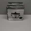 Elite Gourmet MST-275XS Electric Oval Slow Cooker, Adjustable Temp, Entrees, Sauces, Stews & Dips, Dishwasher Safe Glass Lid & Crock (2 Quart, Stainless Steel)