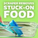 Scotch-Brite Non-Scratch Dishwand Kit, Includes 1 Wand & 8 Refill Pads, Keep Hands Out of the Mess, Blue