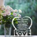 ZHSHWAT to My Grandma Heart-Shaped Crystal Keepsake Gift from Grandchildren Granddaughter Grandson | Perfect for Birthday, Mother's Day, Valentine's Day & Anniversary