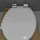 Built-In Toddler Toilet Seat, 19" Elongated White Potty Training Seat with No-Wiggle Design, Easy Install and Detachable for Both Child and Adult Use