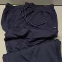 Deyeek Men's Lightweight Sweatpants Open Bottom Sweat Pants for Men Straight Leg Gym Sweatpants Lounge Pants with Pockets (Large, Navy Blue)