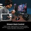 Insta360 Link 2 Pro  4K PTZ Webcam for PC/Mac, 1/1.3 Sensor, Low-Light, AI Tracking, HDR, Directional Noise-Canceling Mics, Supports Stream Deck, Zoom, Teams, Twitch for Streaming or Meetings (Graphite Black)