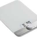KitchenAid KQ908 Glass Surface 11 Pound Capacity Digital Kitchen and Food Scale, White