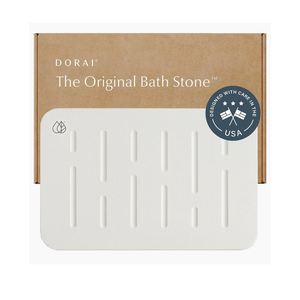 Dorai Home Bath Stone Mat 23.6"x15.4" – Luxury Diatomite Stone Mat, Quick-Dry, Non-Slip, Rain Sandstone