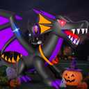 Skirfy 11FT Halloween Inflatable Dragon Decorations, Outdoor Large Scary Blow Up Dragon, Led Lights Halloween Fun Holiday Party Yard Garden Lawn Decor