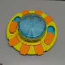 Potaroma Dog Puzzle Toy 2 Levels, Slow Feeder, Pup Food Treat Feeding Dispenser for IQ Training and Entertainment for All Breeds 4.2 Inch Height (Yellow Blue)