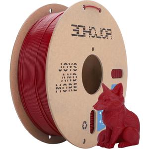 3DHoJor PLA Filament 1.75mm,3D Printer Filament,1kg Cardboard Spool (2.2lbs),Dimensional Accuracy +/- 0.03 mm,Odor Free Clog Free No Brittle, Fit Most 3D FDM Printer,Fire Engine Red