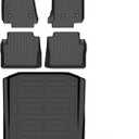AZYT Floor Mats & Cargo Liner Set for 2020-2026 Cadillac CT5 All Weather Automotive TPE Floor Liners Set Anti-Slip Waterproof Accessories - Black