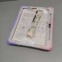 BATYUE Case for iPad Air 11-inch M3 (2025) / M2 (2024), iPad Air 5th/4th 10.9 inch(2022/2020), iPad Pro 11" 4th/3rd/2nd/1st, Kids Cover with 360 Rotating Stand, Pencil Holder, Carrying Strap, Pink (A01-No screen protector(Colorful Pink))