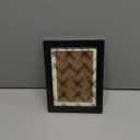 Picture Frames 5x7 2 Pack Made of Solid Wood Black for Wall Mounting and Tabletop Display