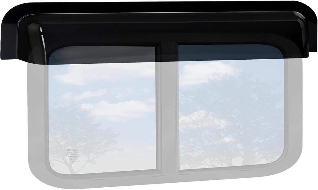 RV Window Rain Deflector Guard&Sun Visor Deflector,RV Window Visor Rain Guard,RV Window Blade Sun Rain Deflector Fit 36-42 inch Wide RV Sliding Window,Deflects Rain&Sun Protection for RV Camper Window